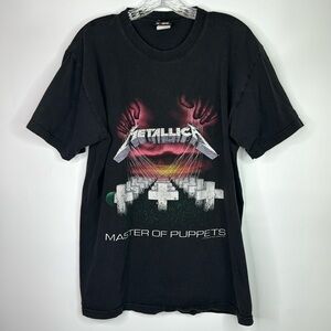 Vintage Metallica Master Of Puppets 1994 Giant Tag Large